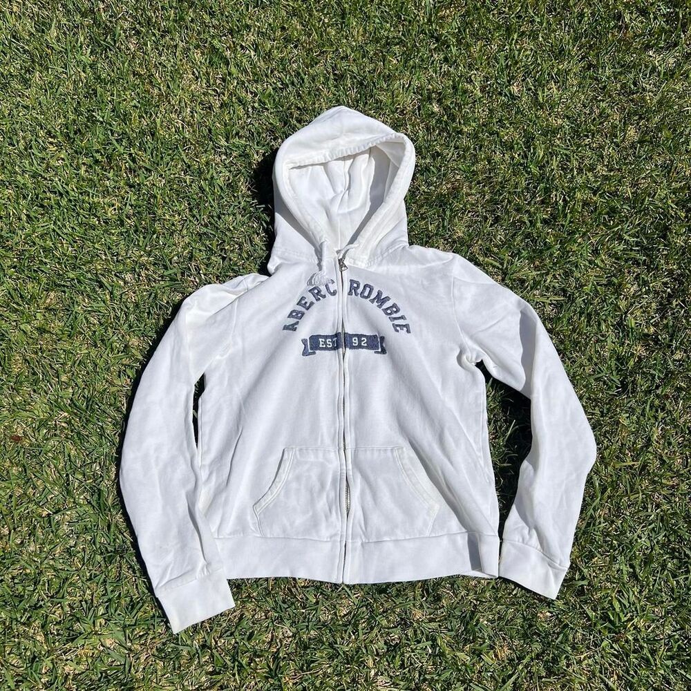 Abercrombie & Fitch y2k women’s zip up hoodie size L large